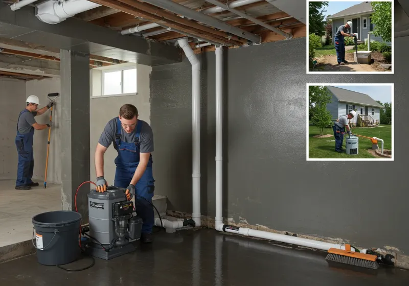 Basement Waterproofing and Flood Prevention process in Gentry, AR